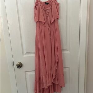 Lulu's Blush High Low Dress